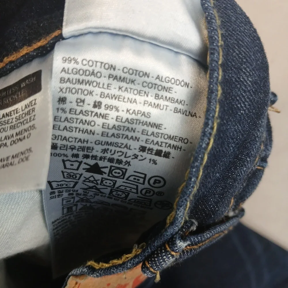 Levis 541 38x30 Mens Jeans Dark Whiskering  Athletic‎ Taper